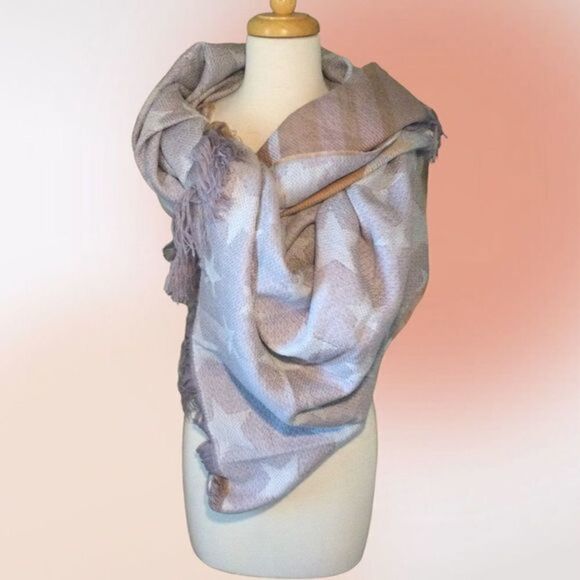ISA & Stef Reversible Oblong Muffler Scarf Wrap‎ One Size NWT - Picture 3 of 13